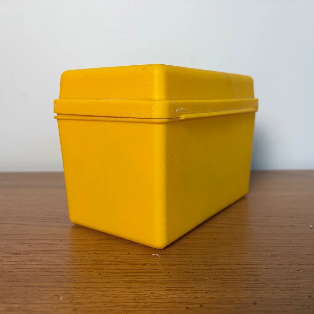 Vintage Land O Lakes Butter Cookie Kit Yellow Plastic Box Sterling Plastics 529